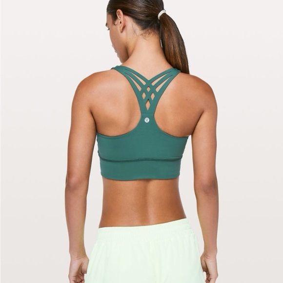 lululemon athletica Other - lululemon athletica Green Criss-Cross Sports Bra